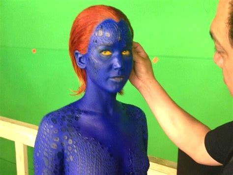 Bluer Than Blue Jennifer Lawrence Shows Some Skin In Upcoming X Men