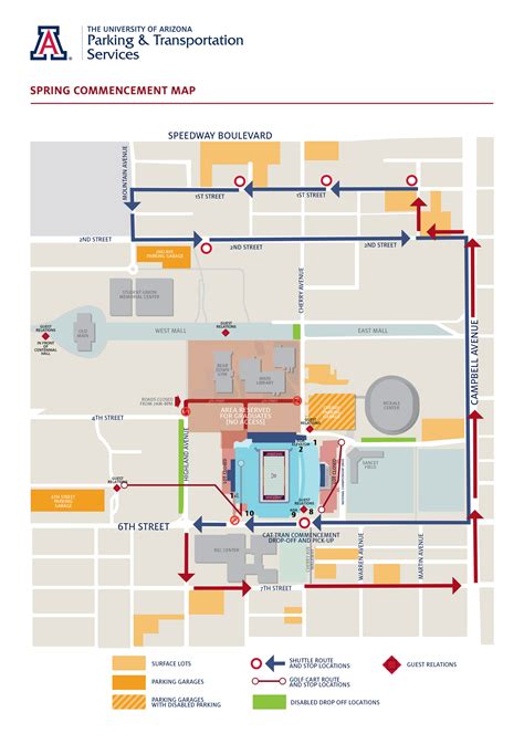 University Of Arizona Parking Map Maps Location Catalog Online