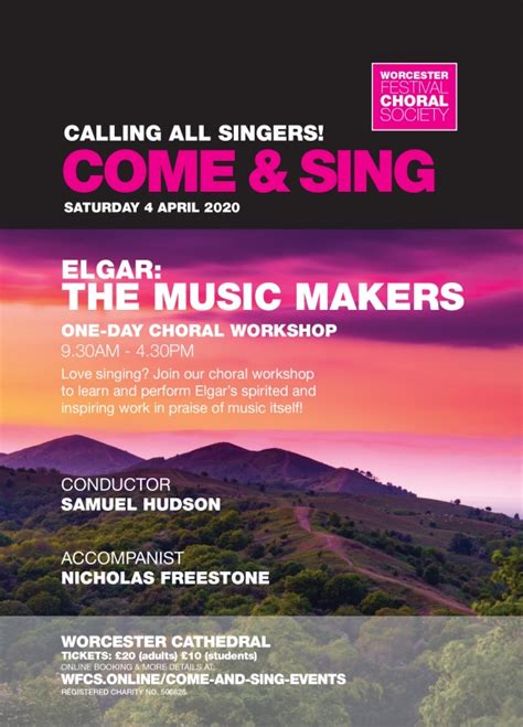 Come And Sing One Day Choral Workshop In Worcester Cathedral
