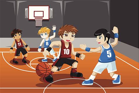 Youth Basketball Clip Art Vector Images And Illustrations