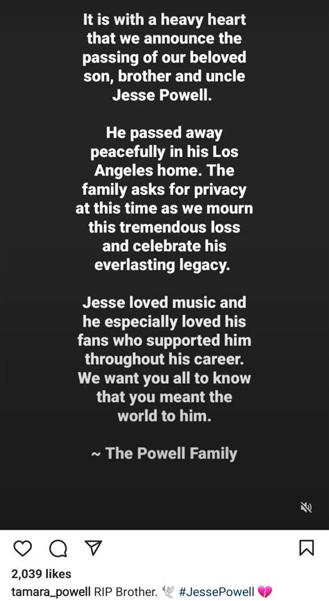 Randb Singer Jesse Powell Has Passed Away Newsnow Nigeria