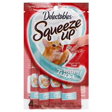 Delectables Squeeze Up 4 Pack With Tuna Cat Treats 4 Ea Pantry