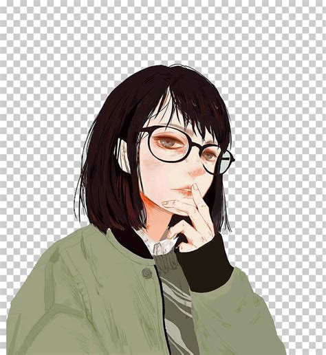Aesthetic Drawings Of Girls With Glasses Drawing Ideas