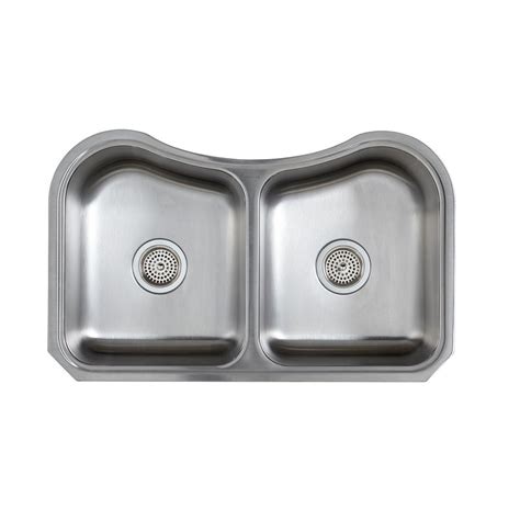 Choose the color and sink according to your kitchen size and workstation. KOHLER Staccato Undermount Stainless Steel 31.625 in ...
