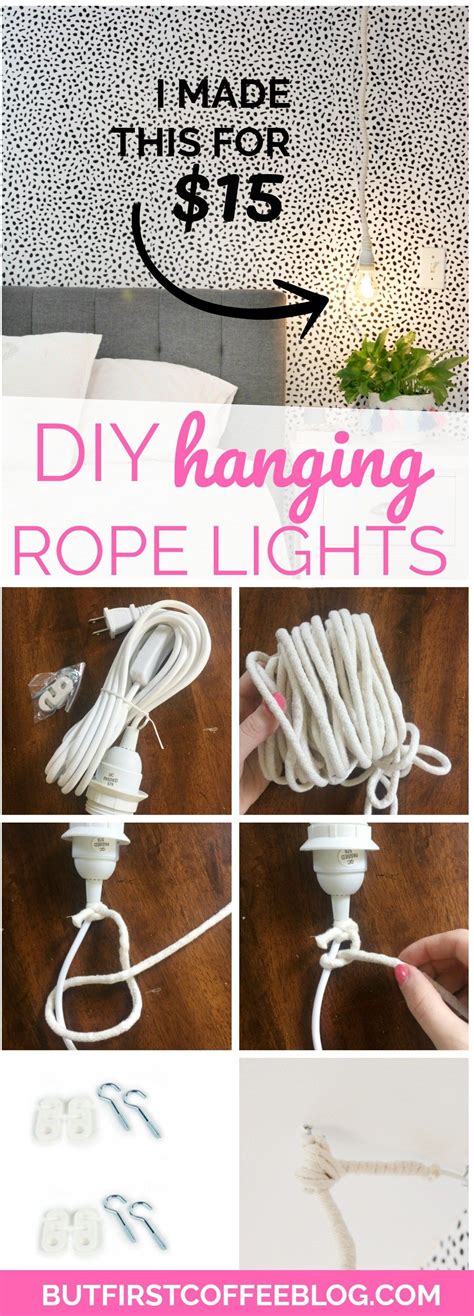 How To Make The Diy Hanging Rope Lights Diy Hanging