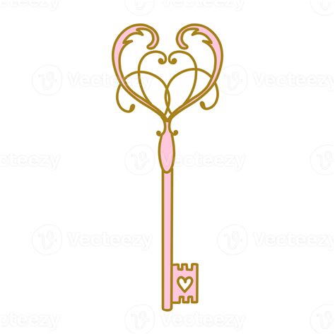 Free Pink Key Hand Drawn 14968176 Png With Transparent Background