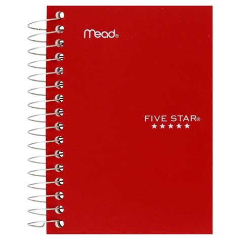 Mead 45388 Five Star Fat Lil Notebook 200 Ruled Sheets 400 Ruled