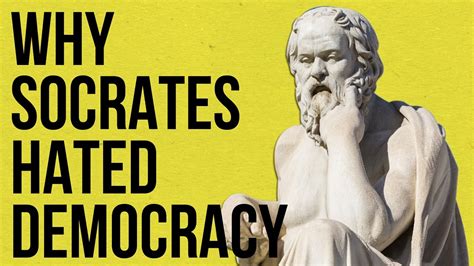 The fabric of democracy is always fragile everywhere because it depends on the will of citizens to protect it, and when they become scared, when it becomes dangerous for them to defend it, it can go very quickly. Why Socrates hated Democracy