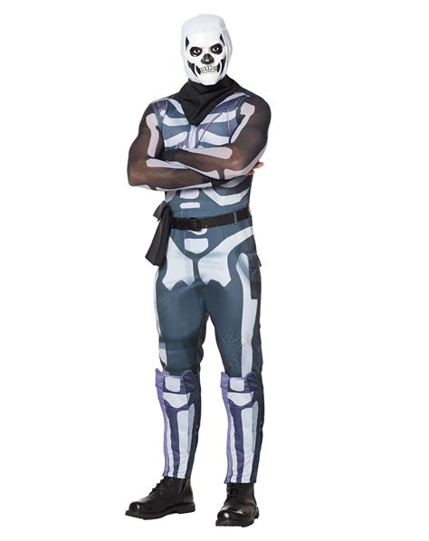 Spirit Halloween Adult Fortnite Skull Trooper Costume Officially