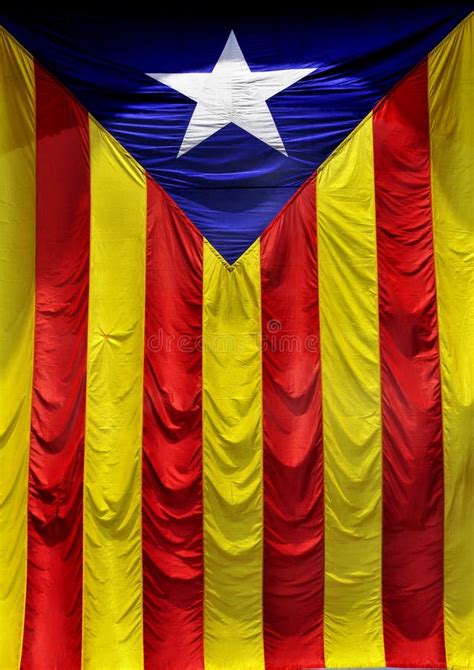 The Estelada The Catalan Flag Stock Image Image Of Sign