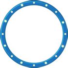 Blue Round Border Frame PNG Clip Art Image | Gallery Yopriceville