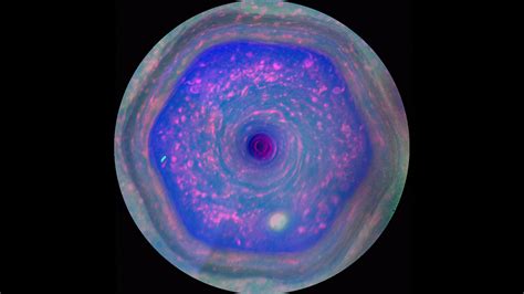 Nasas Cassini Finds Six Sided Vortex In Atmosphere Above Saturns