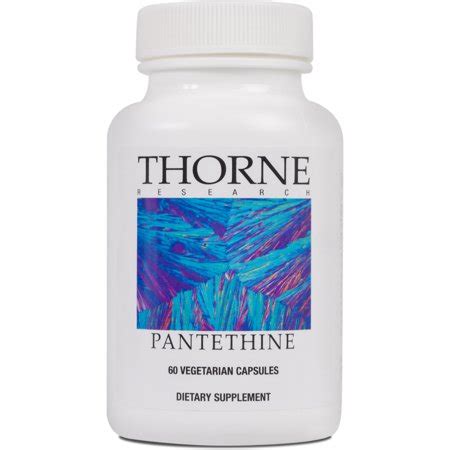 Biological significance, pathogenetic mechanisms and clinical manifestations of vitamin insufficiency. Thorne Research - Pantethine - Pantothenic Acid/Vitamin B5 ...