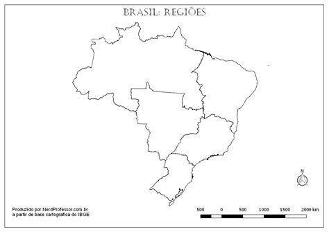 Mapas Do Brasil Regi Es Para Colorir Nerdprofessor