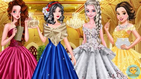 In dress up games, you can become a stylist and a trendsetter! Disney Debutante Ball - Elsa, Merida, Snow White, Belle ...