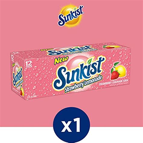 Sunkist Strawberry Lemonade Soda 12 Fl Oz Cans 12 Pack Pricepulse