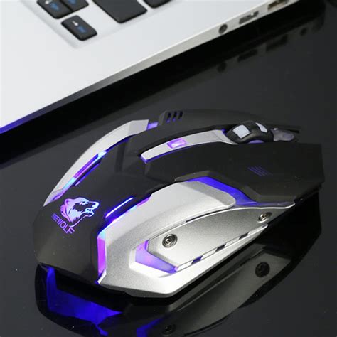 24ghz Wireless Mouse 1200dpi Ergonomic Gaming Mouse Cool Backlit