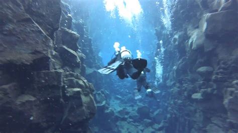 Scuba Diving Between Tectonic Plates In Silfra Thingvellir Iceland