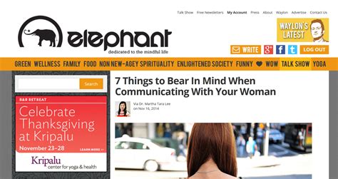 my articles on elephantjournal at a glance