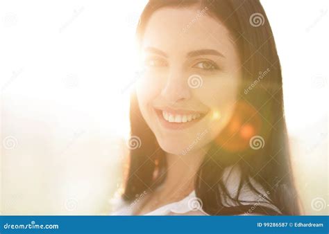 Close Up Portrait Of A Young Woman Stock Image Image Of Consultant