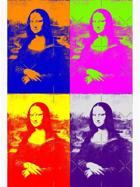 Mona Lisa In The Pop Culture Andy Warhol Style Poster For Sale By