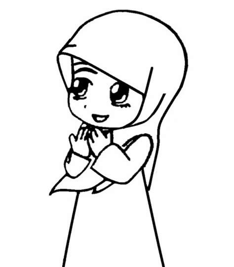 Berhijab Gambar Wanita Berhijab - Kartun Muslimah Membaca Al Quran