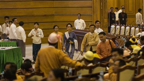 Aung san suu kyi is the face of democracy and rights in burma. Aung San Suu Kyi in key role in Myanmar's first democratic ...