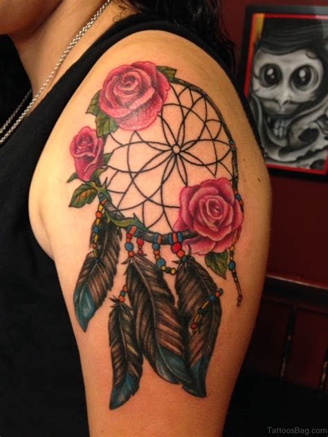 Dream catcher tattoos for women are very popular nowadays. 53 Fine Dream Catcher Shoulder Tattoo Designs