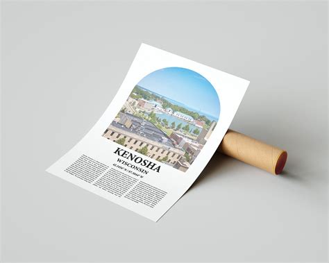 Kenosha City Poster Inspired Newspaper Kenosha City Print - Etsy