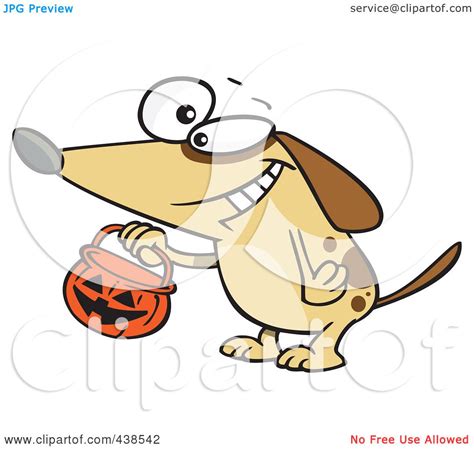 Royalty Free Rf Clip Art Illustration Of A Cartoon Dog Trick Or