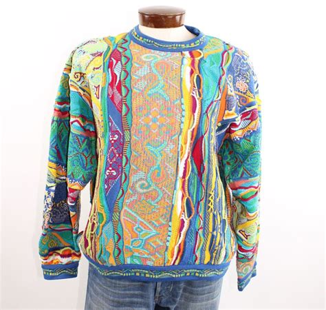 Vtg 90s Coogi Australia Sweater Pullover Multicolored Cosby Xl Mens