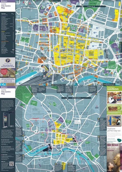 Leeds tourist map