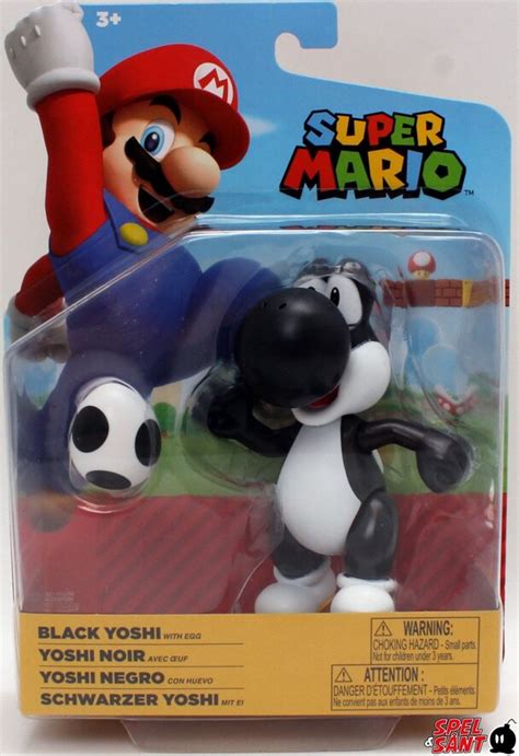Super Mario Black Yoshi With Egg Action Figure Cdon