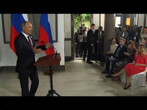 O presidente dos estados unidos e recandidato pelo partido republicano ameaçou com uma ação. Putin nega intromissão em eleições americanas - YouTube