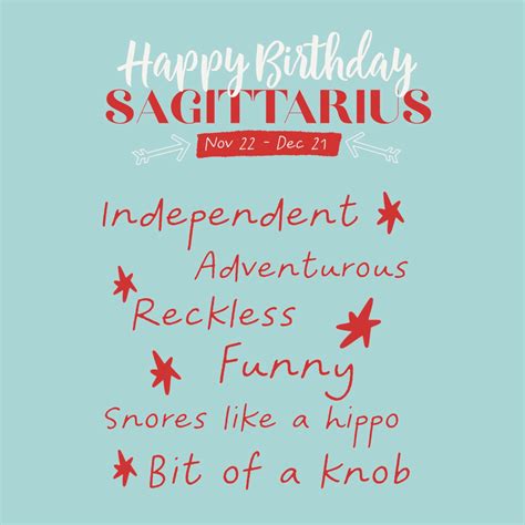 Funny Sagittarius Birthday Card Boomf