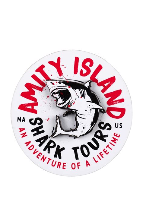 Jaws Amity Island Shark Tours Wooden Magnet Universal Orlando