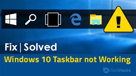 How To Fix Windows 10 Taskbar Not Working 2020 Technoroll