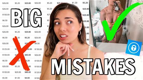 My Biggest Mistakes When Starting Onlyfans What I Was Doing Wrong
