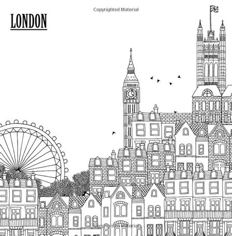 Color The City Coloring Book Of City Skylines Around The World Color