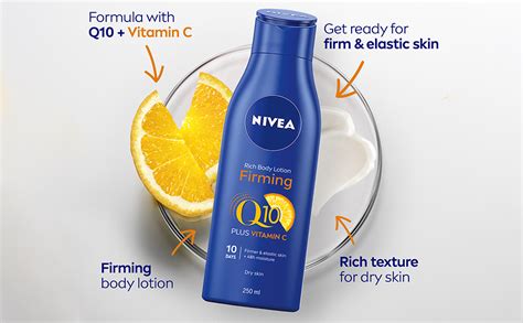 Nivea Q10 Firming Rich Body Lotion With Vitamin C 250ml Firming Body