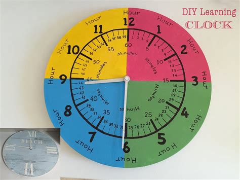 Diy Learning Clock For Kids My Sweet Things
