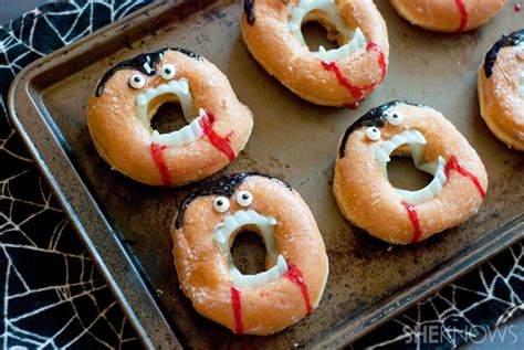 Creepy Vampire Doughnuts Recipe Halloween Land