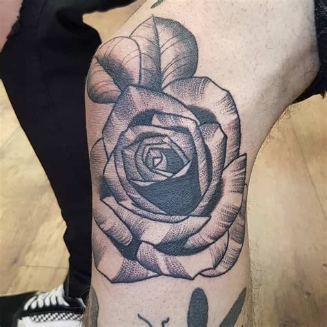 Top 61 Best Black And White Rose Tattoo Ideas 2020
