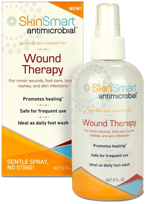 Skinsmart Antimicrobial Wound Therapy 8 Oz Clear Hypochlorous Spray