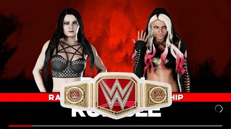 Royal Rumble 2018 Alexa Bliss Vs Paige For The Raw Womens Title Wwe 2k18 Youtube