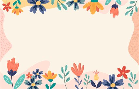 Cute Floral Background 1879268 Vector Art At Vecteezy