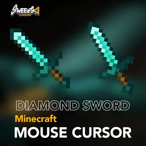 Minecraft Cursor With Diamond Sword Game Cursor Sweezy Cursors