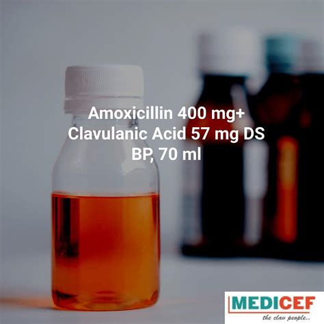 Amoxicillin 400 Mg Clavulanic Acid 57 Mg Ds Bp 70 Ml Pharmint
