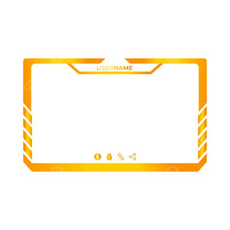 Orange Overlay Clipart Hd Png Twitch Overlays For Gamers Or Streaming