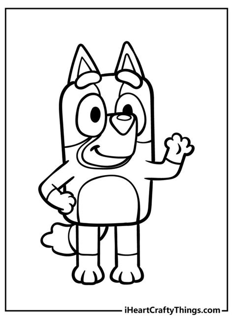 Bluey Coloring Pages Chilli